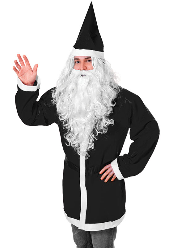 Santa/Wizard + Beard Set. White Budget